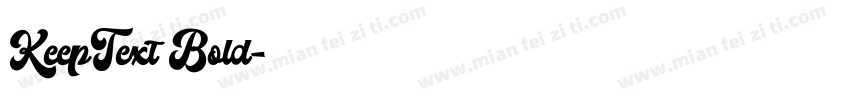 KeepText Bold字体转换